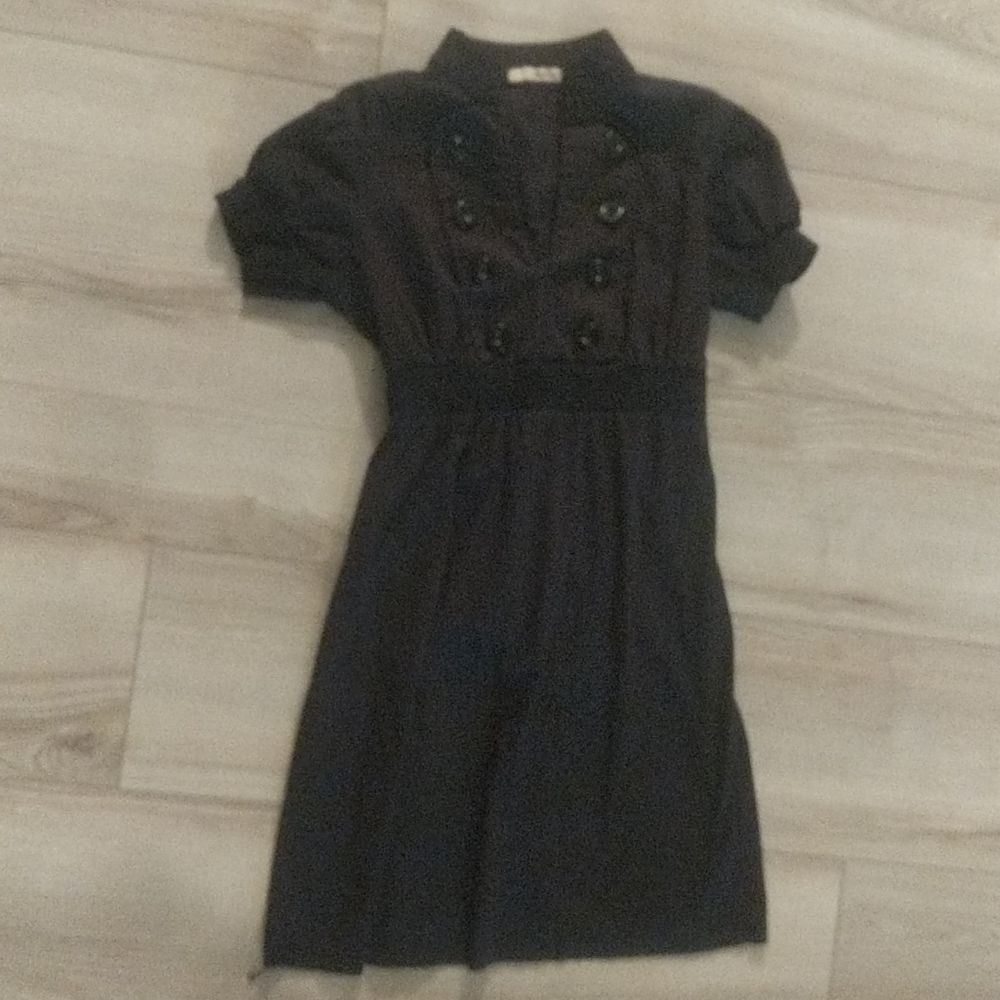 Black button Be Bop dress. Size medium.